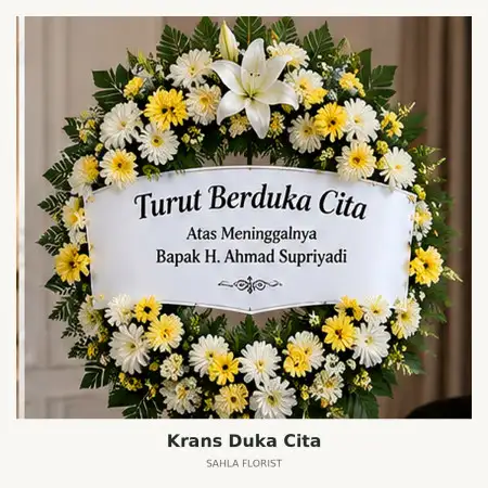 Krans Bunga Duka Malang